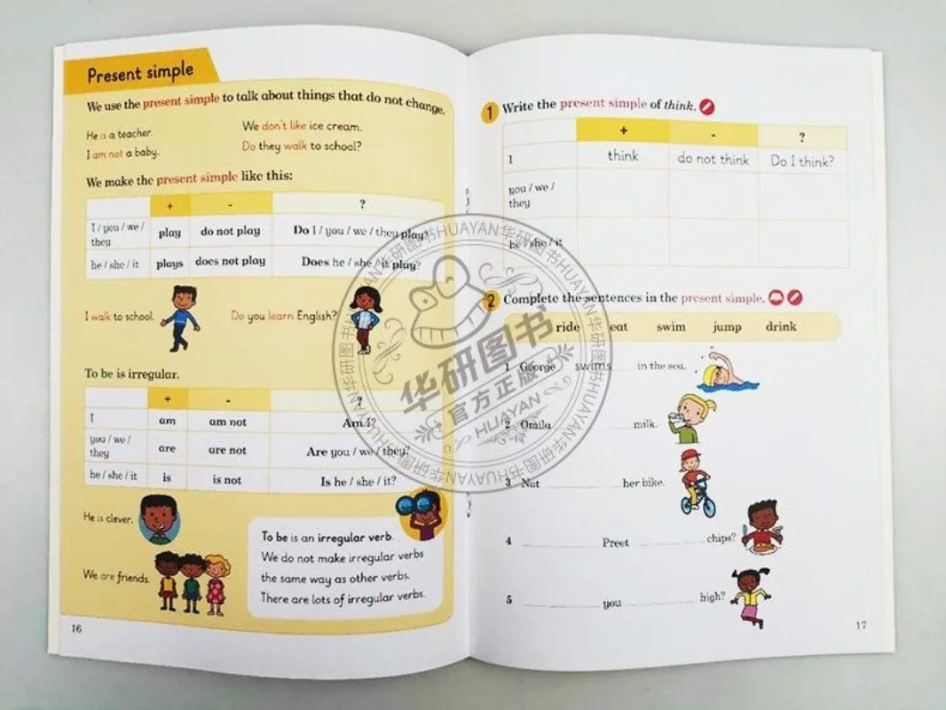 Ladybug English Grammar Workbook, Livros Educativos para Crianças, Original, 1-6