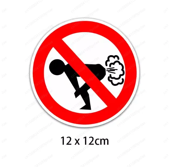 2pcs Car Personality Body Sticker Warning Sign Prohibition Pee Funny Children Waterproof Car Sticker
