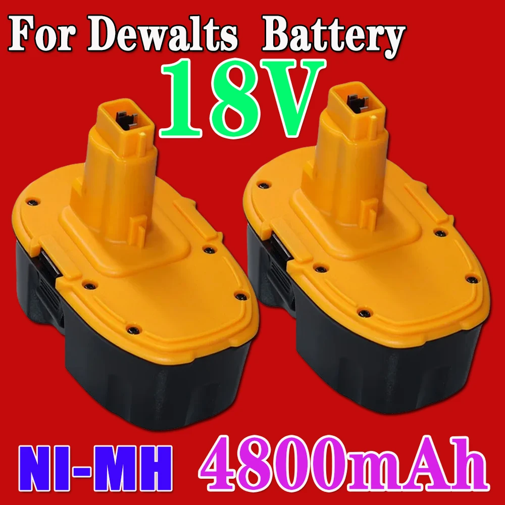 

rechargeable 18V 4800mAh Ni-Mh DC9096 Replacement Battery for Dewalt 18V Battery DC9096 DE9098 DE9095 DE9096 DW9096 for Dewalt B