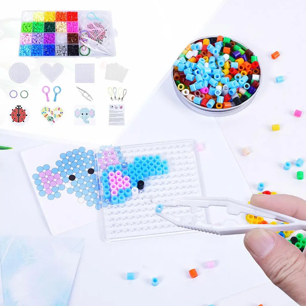 Hama Beads Handmade Craft Puzzle Fuse Beads Kit Perler Beads Birthday Gift