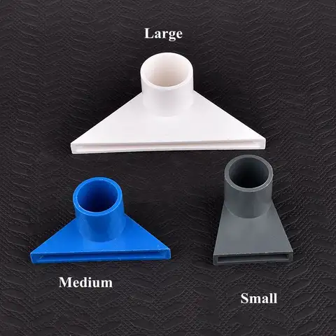 1 ~ 10pcs 내부 직경 20-25mm PVC Duckbill 삼각형 오리 부리 물고기 탱크 펌프 물 콘센트 피팅 수족관 바닥 콘센트 노즐