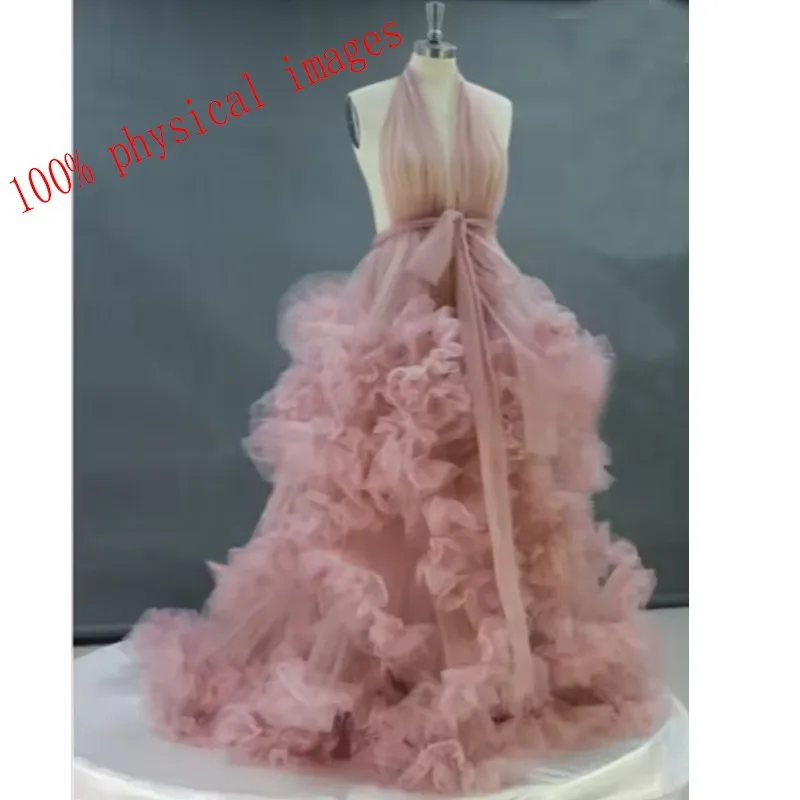 Gaun Fotografi Kehamilan - Gaun Maxi Berumbai untuk Baby Shower & Pemotretan Kehamilan Pengantin - Gaun Tidur Menyusui yang Elegan (Berbagai Gaya)