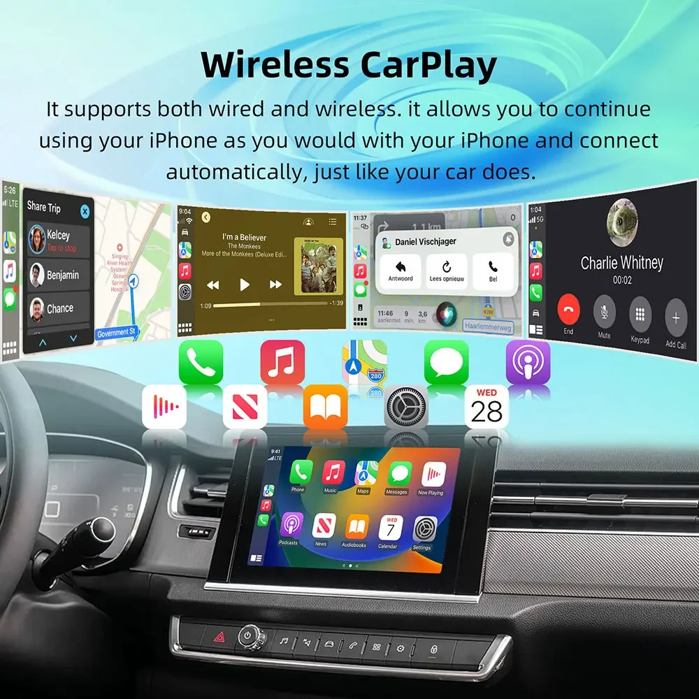 For Peugeot 208 308 508 3008 Citroen C4 DS3 DS4 DS5 SMEG MRN Wireless Carplay Android Auto Module Mirror Link Multimedi Module