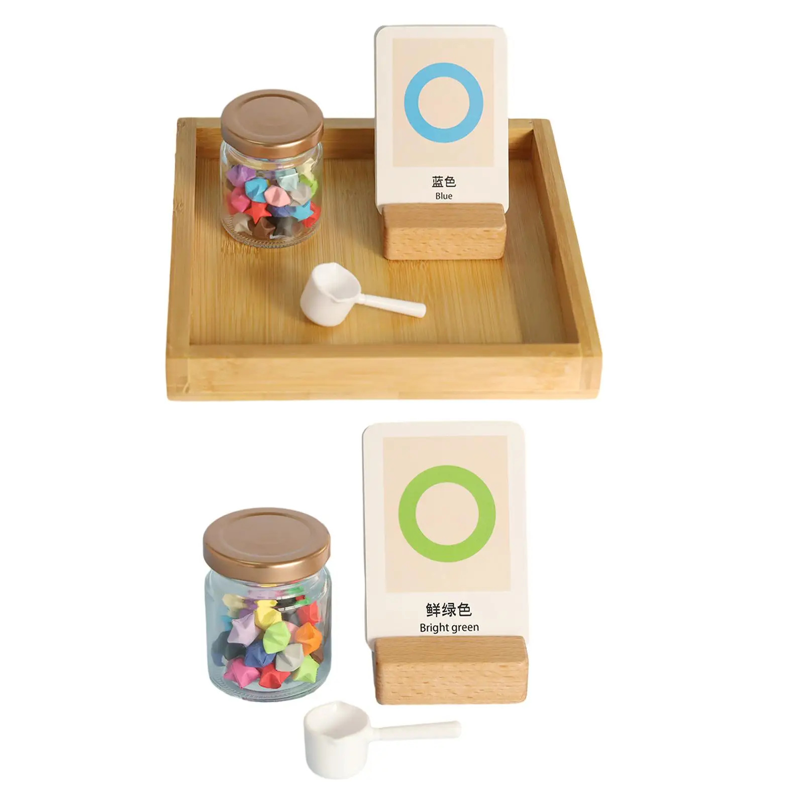 Color Recoginition Toys Wooden Montessori Toys for Girls Boys Holiday Gifts