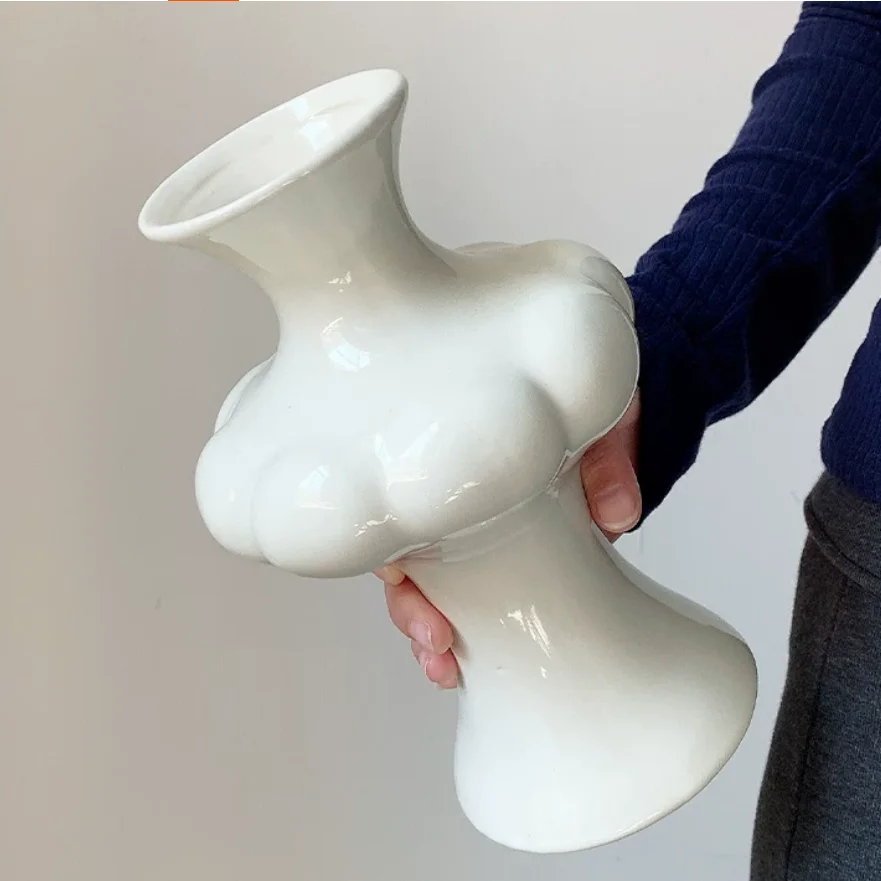 

Ceramic vase human body modeling Nordic home decoration decoration real human body art dried flower hydroponic decoration