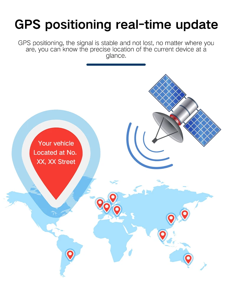 Новый мини-GPS-трекер для точного позиционирования автомобиля, определение местоположения в режиме реального времени, идентификатор безопасности, мини-локатор GPS-защиты