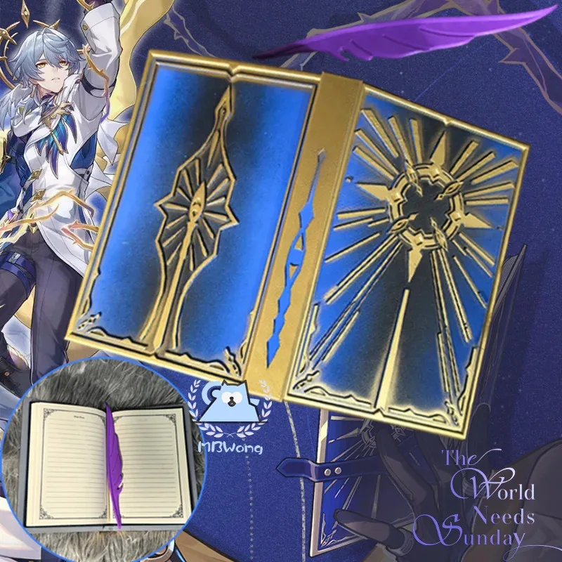 

Honkai Star Rail Sunday Cosplay Book Prop New Skins Game Accessory Halloween Party for Women Men Role Play Holiday Gifts