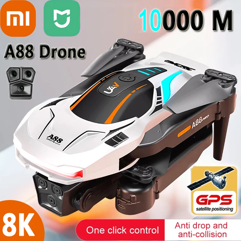 Дрон Xiaomi MIJIA P11 Pro Max, 8K, с GPS, двойная камера, препятствие, бесщеточный Квадрокоптер, Радиоуправляемый, профессиональная HD-фотография, 10000 м