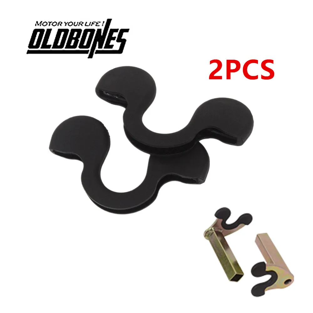 1Pair Universal Anti-skid Rubber Motorcycle Bike Stands Wheel Support Frame Stand Swing Arm Lift Tripod Hooks Rubber Accessories