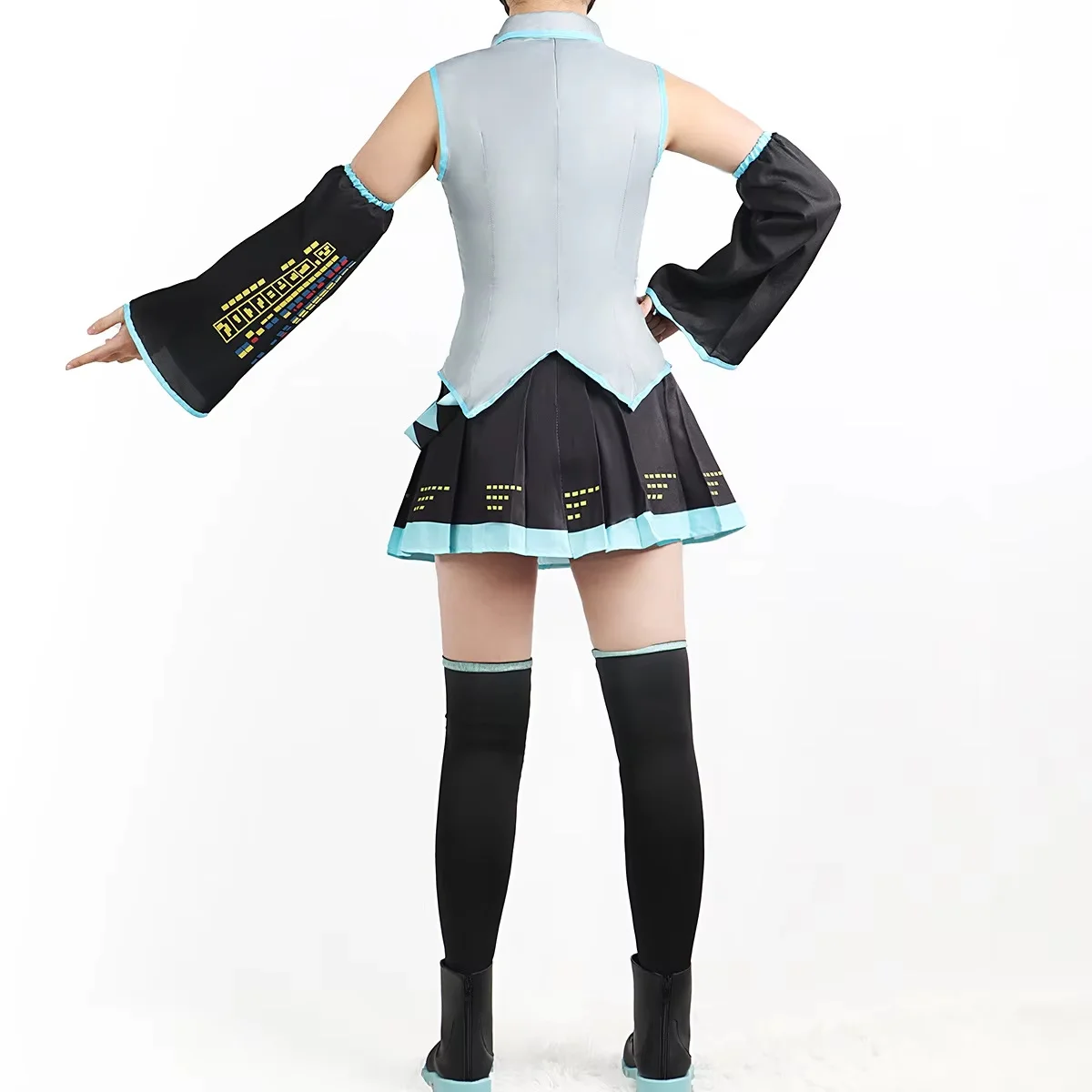 Anime Figures Performance Clothes Hatsune Miku MIKU Anime Clothes Cosplay Costume JK Skirt Same Suit Wig Accessories Halloween