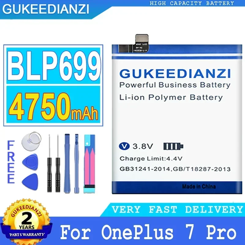 GUKEEDIANZI Battery BLP699  for One Plus Oneplus 7Pro 7 Pro 7  7T  7TPro 6T/7 7Pro 7TPro Bateria  + Track NO