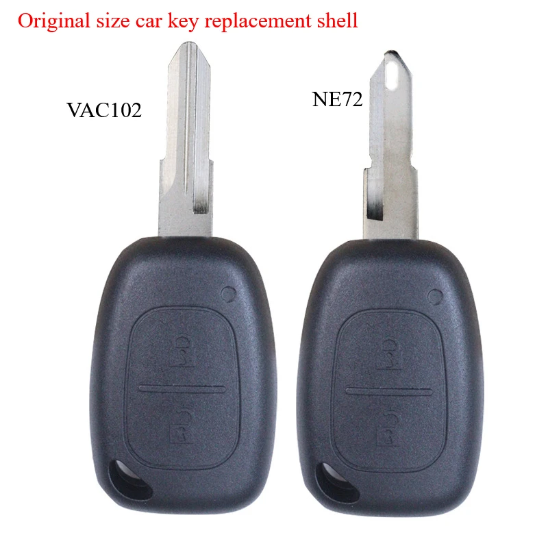 2 Buttons Car Key Housing Case Shell for Renault Traffic Primastar Master Kangoo Movano Vauxhall Vivaro with VAC102 NE72 Blade