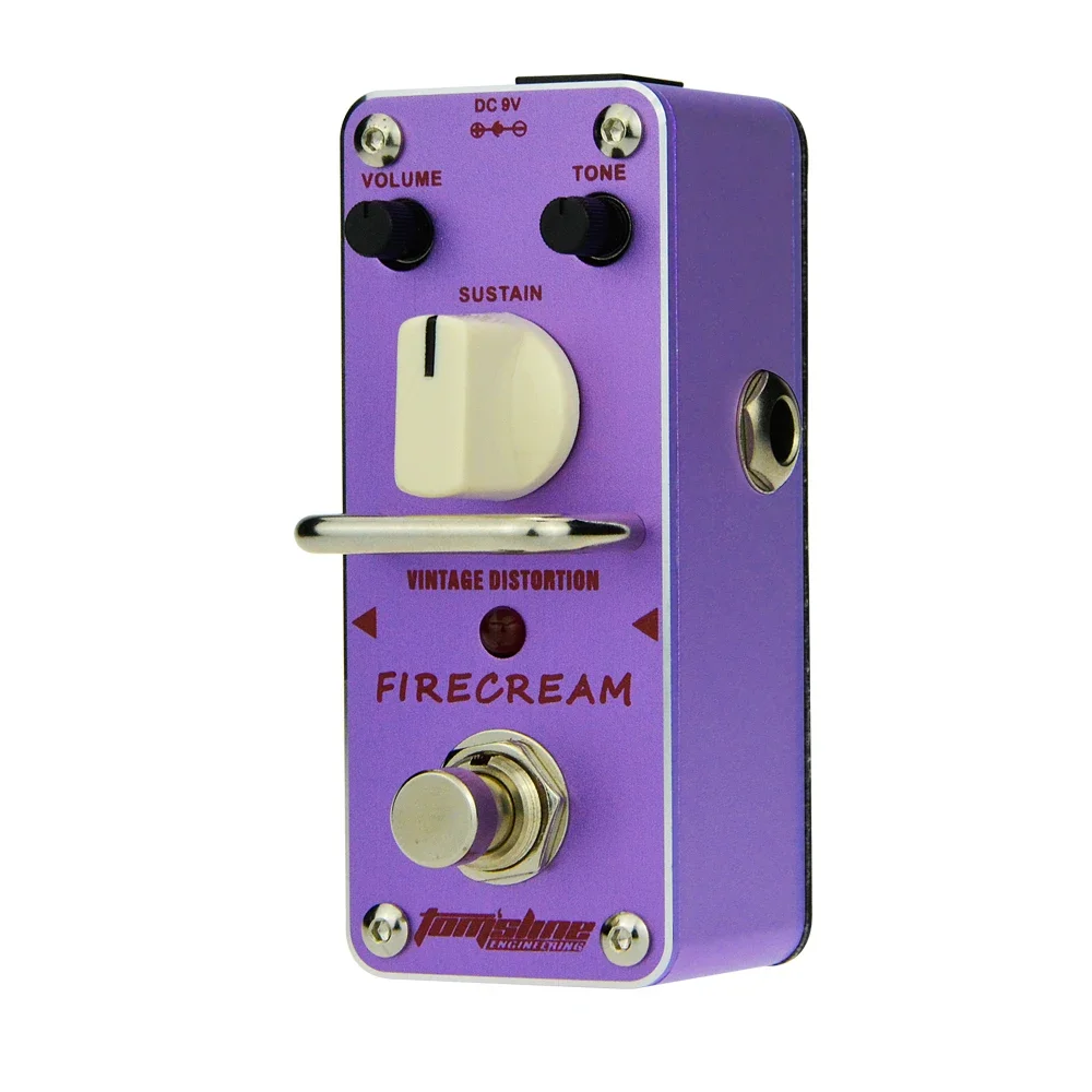 Aroma AFM-3 FIRECREAM Vintage Distortion Pedal Mini Analogue Electric Guitar Effect Pedal True Bypass Guitar Parts & Accessories