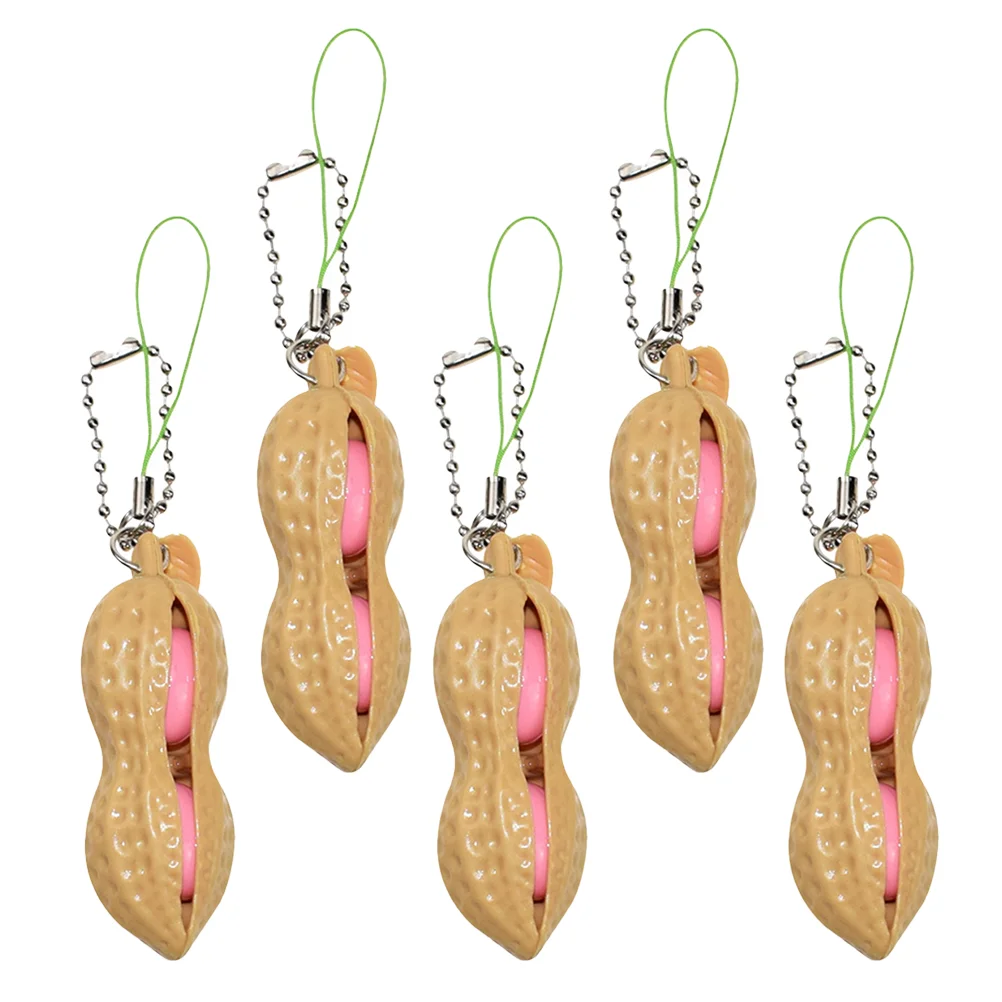 ของเล่นบีบถั่วลิสงมีเสียงเพลง 2/5 ชิ้น ของขวัญสำหรับเด็ก ช่วยคลายเครียด พวงกุญแจบีบถั่วลิสงมีเสียงเพลง ของเล่นผ่อนคลาย