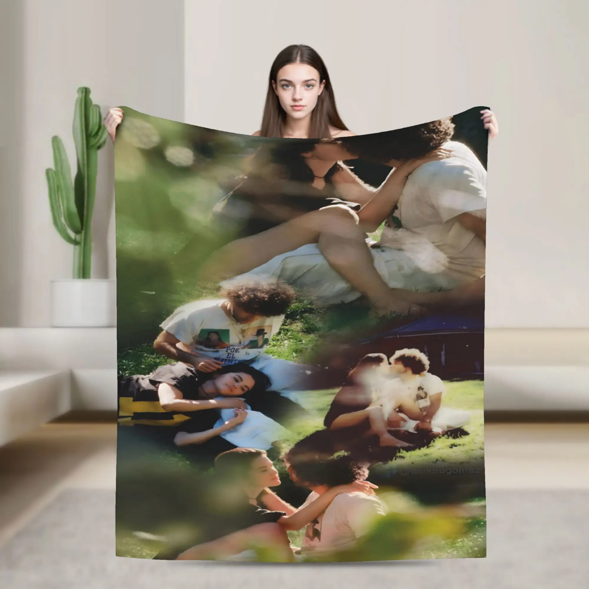 Selenas Gomezs I Said I Love You First Blanket Flannel  Relax Soft Throw Blankets for Bedroom Bedspreads