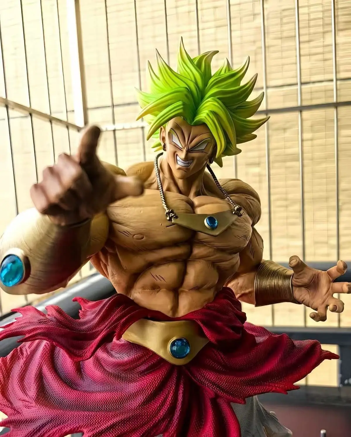 Dragon Ball Z Broly Anime Figure GK Ssj3 Broli Super Saiyan PVC Action Figurine 21cm/8.27 inch Statue Collection Model Toy Gift view 6