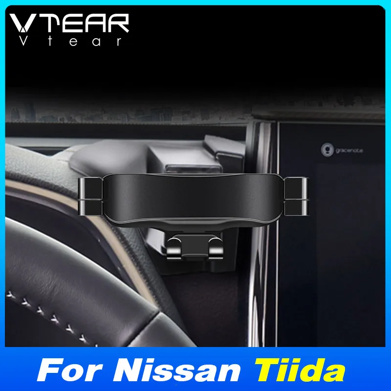 

Vtear Air Vent Car Mount Holder Support One-Hand Placement Cellphone Stand Styling Auto Accessories For Nissan Tiida 2011-2024