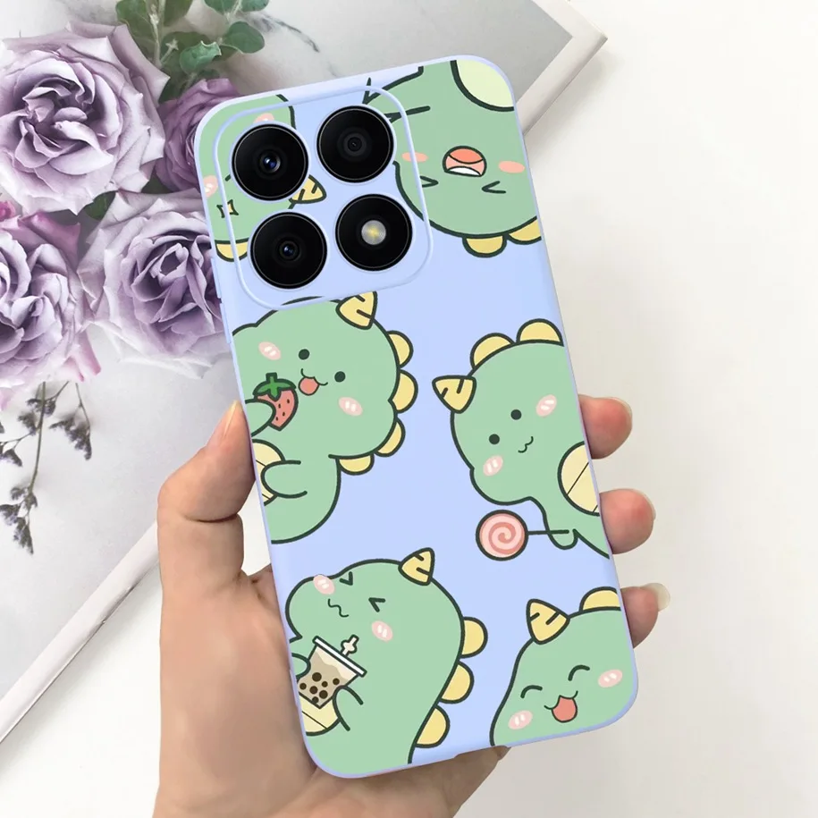 For Honor X8a Case CRT-LX1 CRT-LX2 CRT-LX3 Shockproof Silicone Cover Soft TPU Back Funda For HonorX8a 2023 Flower Protect Bumper