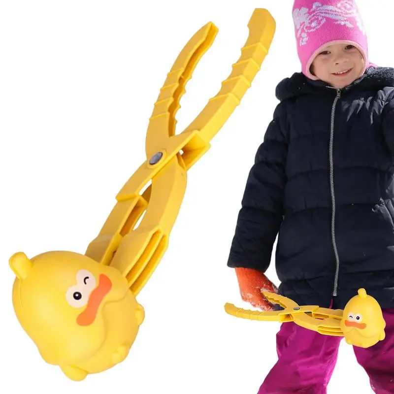 Snow Ball Maker Shape Duck Snow Toys Outdoor Maker Toys Snow Toy Kit Duck Shaper Maker Snow Ball Clip Gift