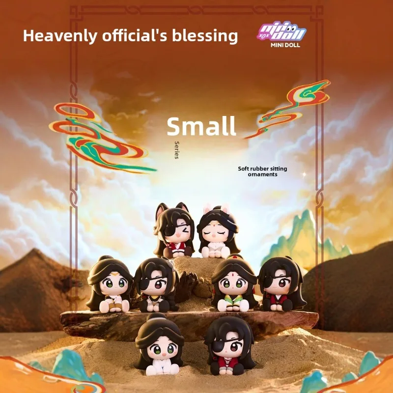 Heaven Official'S Blessing Mingyue Loulan Serie Blind Box Speelgoed Pop Leuke Cartoon Hua Cheng Xie Lian Action Anime Figuur Gift