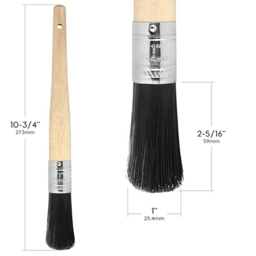 Parts Cleaning Brush, Lasting Nylon Wire, 1-Inch Diameter, Hanging Loop Handle - 940444