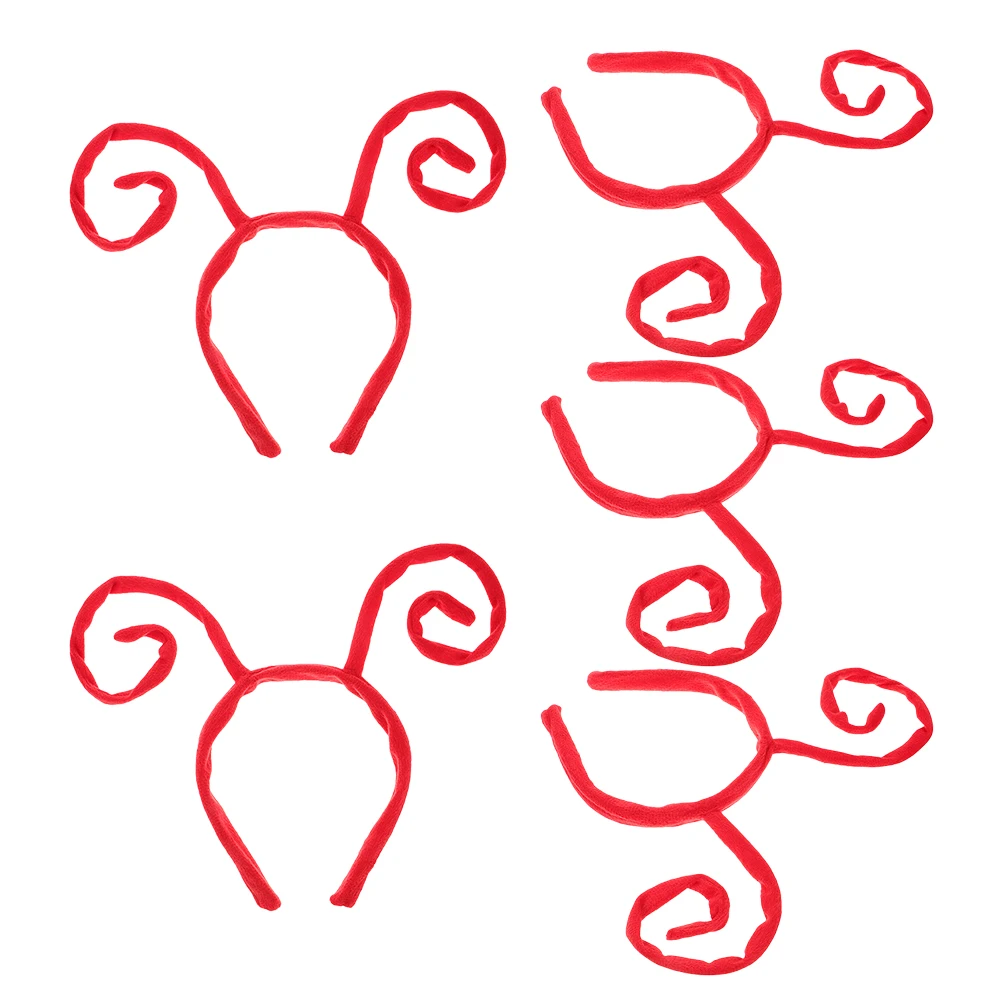 

5Pcs Cute Antenna Headbands for Fun Party Favor Halloween Cosplay Costume Prop Stage Performance Accessory