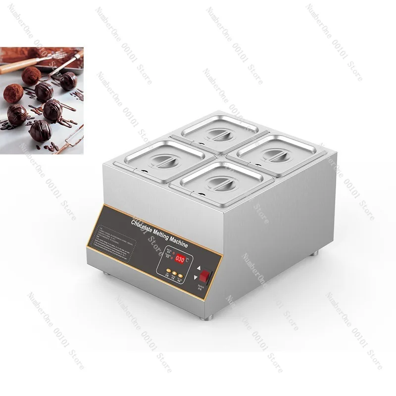Commercial Waterless Hot Air Chocolate Melting Machine, Heating Equipment for Milk Tea Shop Hotel, Chocolate Tempering Tool