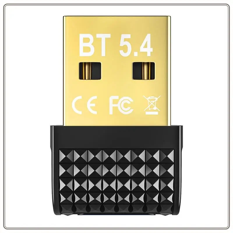 Betrouwbaar-USB Bluetooth 5.4 Adapter Zender Ontvanger EDR + BLE BT5.4 Audio-ontvanger Draadloze USB Dongle Adapter Voor PC Laptop, U