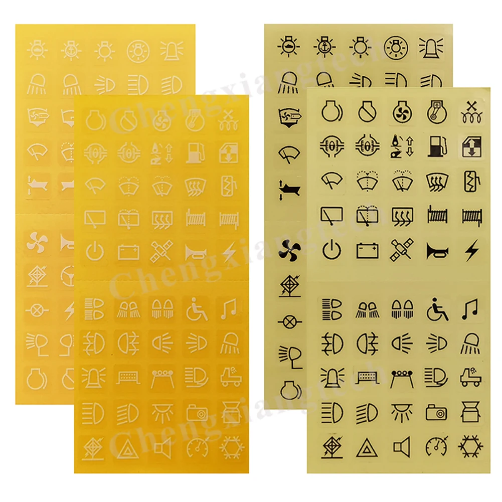 1 pc Push Switch Stickers Car Boat Instrument Button Decals Waterproof Rocker Switch Panel Dashboard Lables