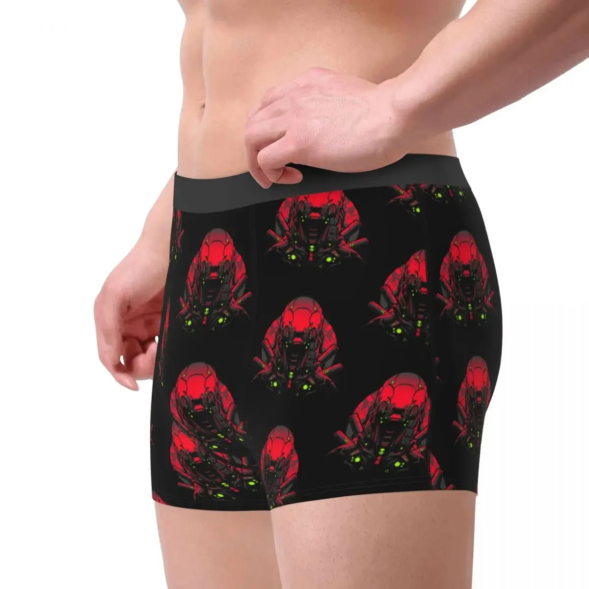 Japanese Demon Mecha - Noppera-bo Dark Version Underpants Breathbale Panties Male Underwear Print Shorts Boxer Briefs