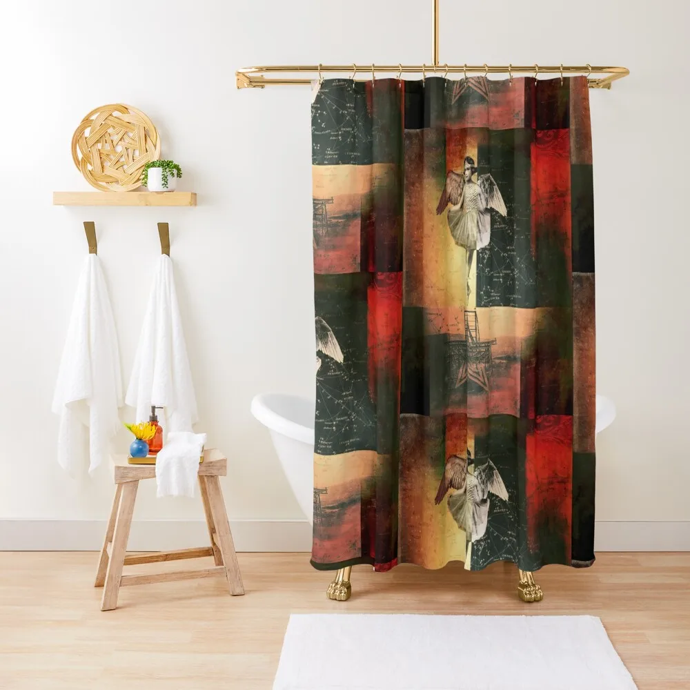 

Star City Angel Shower Curtain Waterproof Fabric Shower Window In The Bathroom Bathroom Deco Curtain