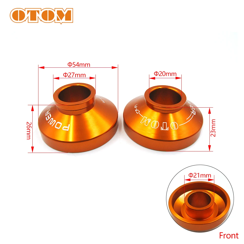 OTOM Motorcycle Front Rear Axle Dustproof Liner Hub Bushing Sand-proof Aluminum Cover For HONDA CR125 CRF250R CRF450X Motocross