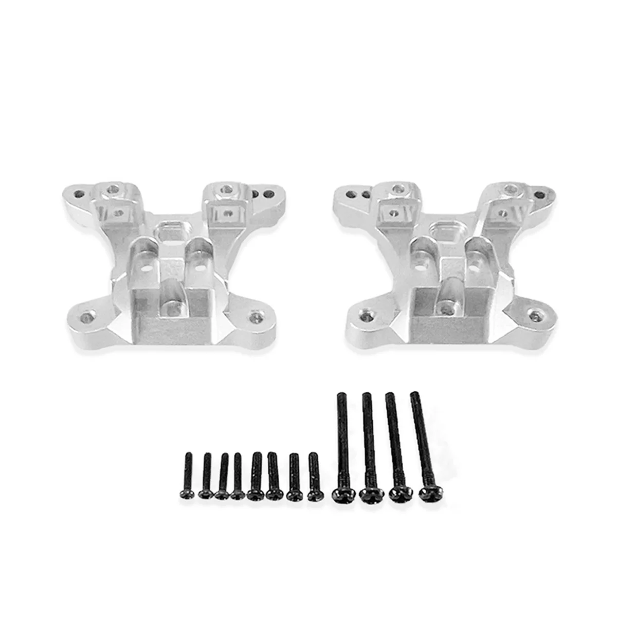 Aluminium Alloy Front and Rear Universal Shockmount for SCY1/16 16101 16102 16103 16101PRO RC Car Upgrade Parts Silver