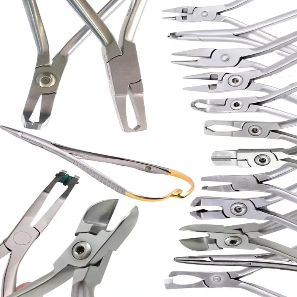 

Complete Orthodontic Tool Set with Wire Bender Cinch Back Pliers Needle Holder Ligature Cutter for Dental Professionals