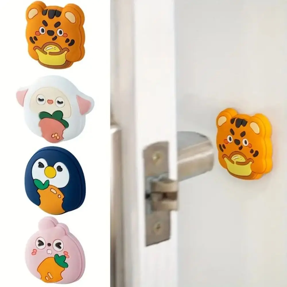 Sticky Cartoon Door Stop High Quality Silent Baby Safety Protector Avoidance Collision-proof Car Door Mat Durable