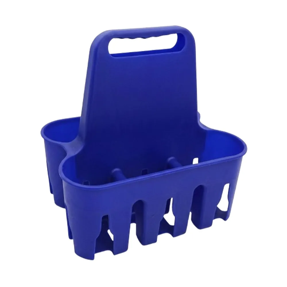 

Plastic Portable Beer Holder 6 Pack Capacity Beverage Display Beer Bottle Carrier Comfortable Grip Cup Organizer