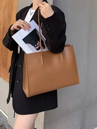 Fashion New Women Handbag Genuine Leather Ladies Shoulder Purse Tote Bag Large Capacity Shopper Bags