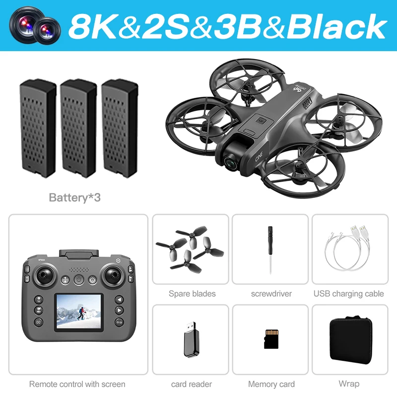 NEW V666 Drone For Xiaomi 8K Professional WIFI 5G Dron Obstacle Avoidance Brushless Altitude Headless Mode RC Quadcopter  toys