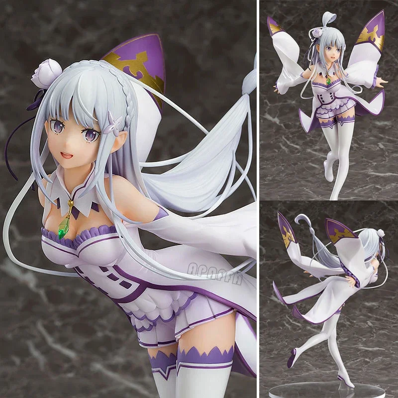 Re:ZERO-figura de Anime Starting Life in Another World, posición durmiente, figura de acción de Emilia Rem/Ram, juguetes de modelos coleccionables