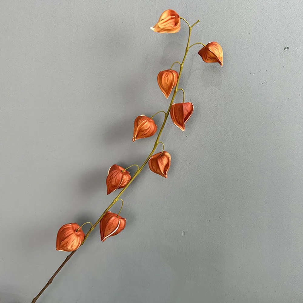 

83cm Artificial Coco Pod Branches Real Touch Handmade Lantern Fruit Branch Realistic Fake Plants Indoor Outdoor