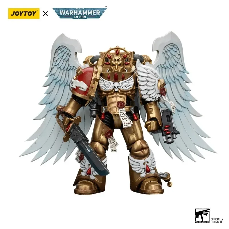 [IN STOCK] JOYTOY 1/18  Warhammer 40K Blood Angels Sanguinary Guard Anime Action Figure Military Model Boy Christmas Gift toy