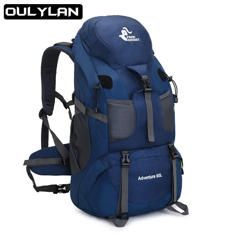 Professional Outdoor Mountaineering 50L Bag Hiking Backpack Sports Men\'s Women\'s Large Capacity Rucksack Light Camping Travel
