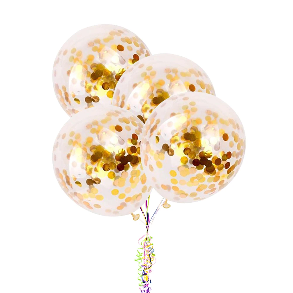 

5 Pcs Colorful Latex Balloons Decorative Round Easy to Inflate Wedding Party Christmas Bridal ShowerDecorations