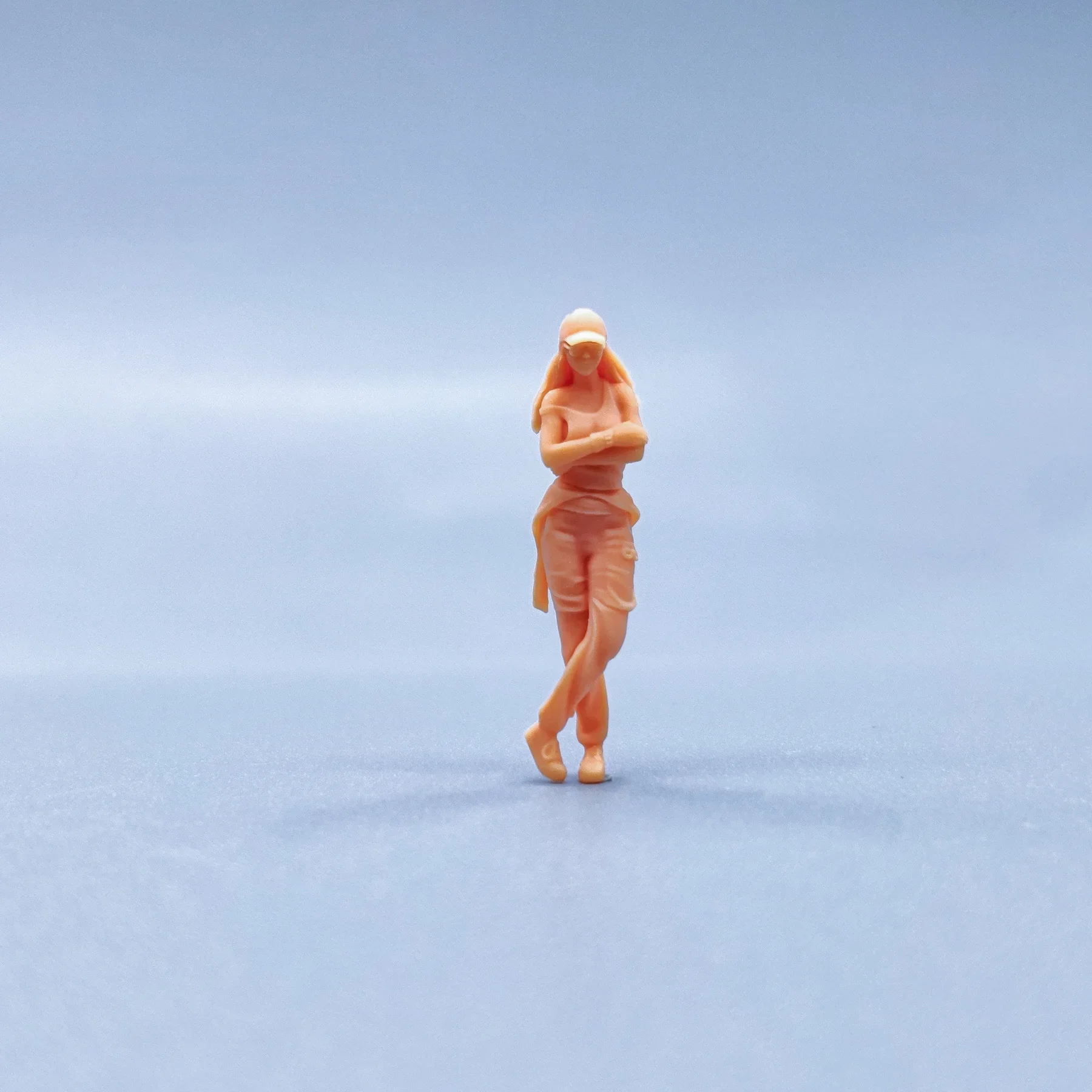 1/64 1/43 Figuren, Maßstabsmodell, Kunstharz, Brille tragen und lange Haare, ungefärbte Miniaturen, Diorama, handbemalt, V036