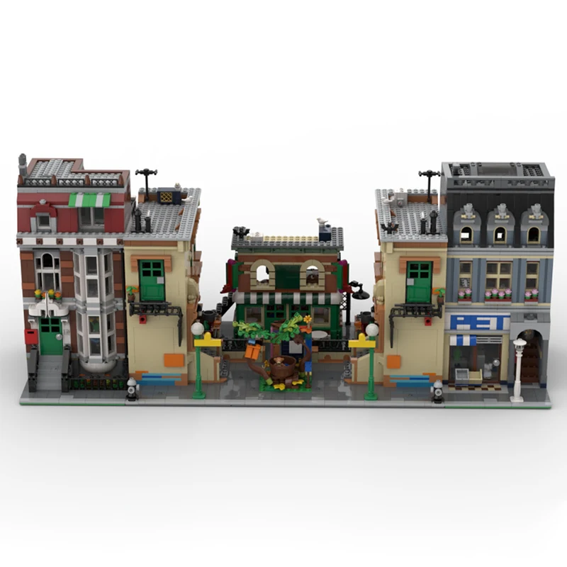 2703 elementy MOC Sesame Square Modułowe Budowle Edukacyjne Klocki Konstrukcyjne Prezent Świąteczny Dla Entuzjastów