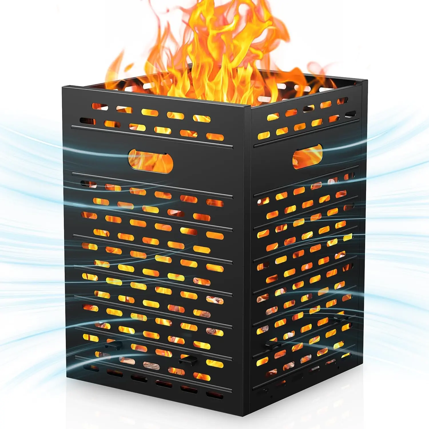 

Burn Barrel 30 Inch 63 Gallon Ultra Thick Burn Drum for Yard Waste Incinerator Barrel Burn Cage Outside Paper Leaf Trash Wood