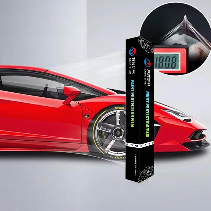 مسعور PPF بولي TPU ملصقات السيارات شفافة 215 ميكرون الماس نمط الجسم التفاف لفة الشفاء الذاتي المضادة للخدش الطلاء واقية