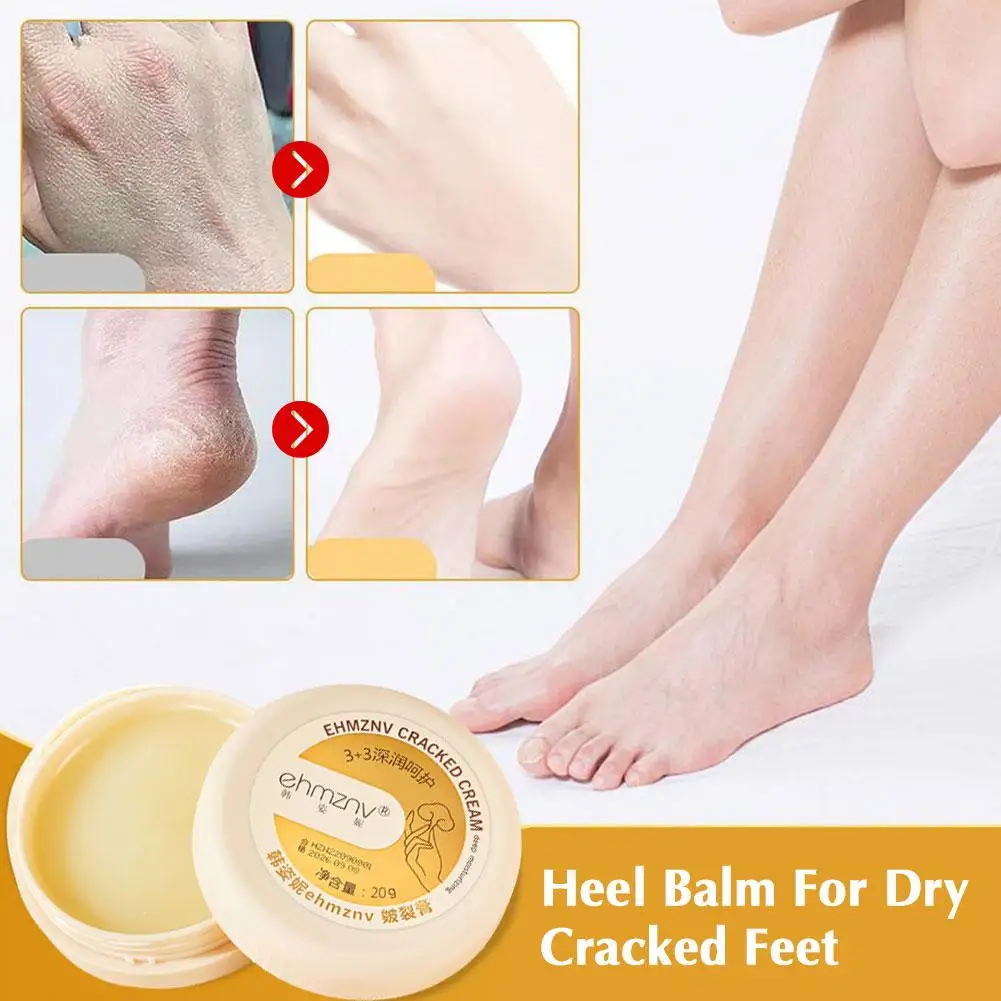 Crema para el cuidado de los pies y manos, exfoliación antigrietas, eliminador hidratante antisecado, reparación de la piel, nutre la piel muerta, grietas de 20g, C6G2