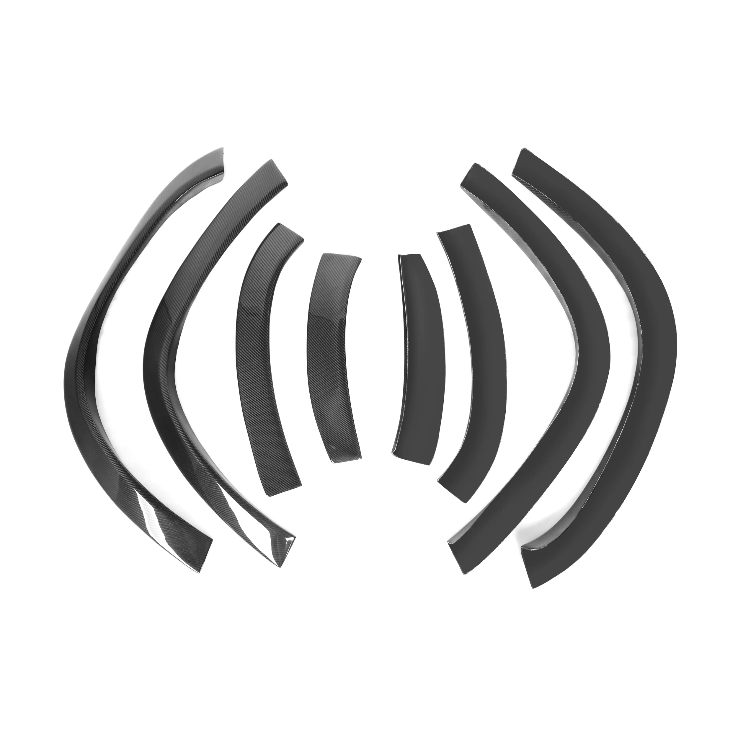 

8 PCS Car Carbon Fiber Wheel Eyebrow B Style for GLS63 X167 2020-2023 Glossy Wheel Arches