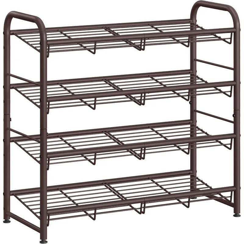 

Shoe Rack, 4 Tier Shoe Organizer for Closet, Holds up to 16 Pairs of Shoes, Shoe Rack for Front Door Entrance,